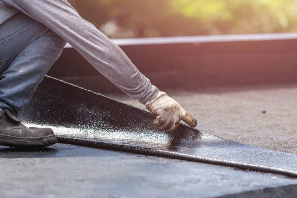 Professional Waterproofing technician working in Portage, WI